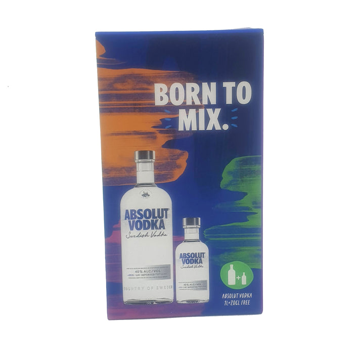 BOGO Absolut Vodka 1L + 20cl FREE