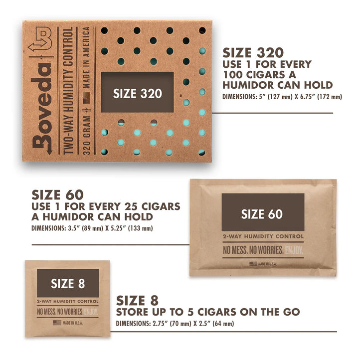 Boveda | 2-Way Humidity Control Bag - Cigar Accessory - Buy online with Fyxx for delivery.