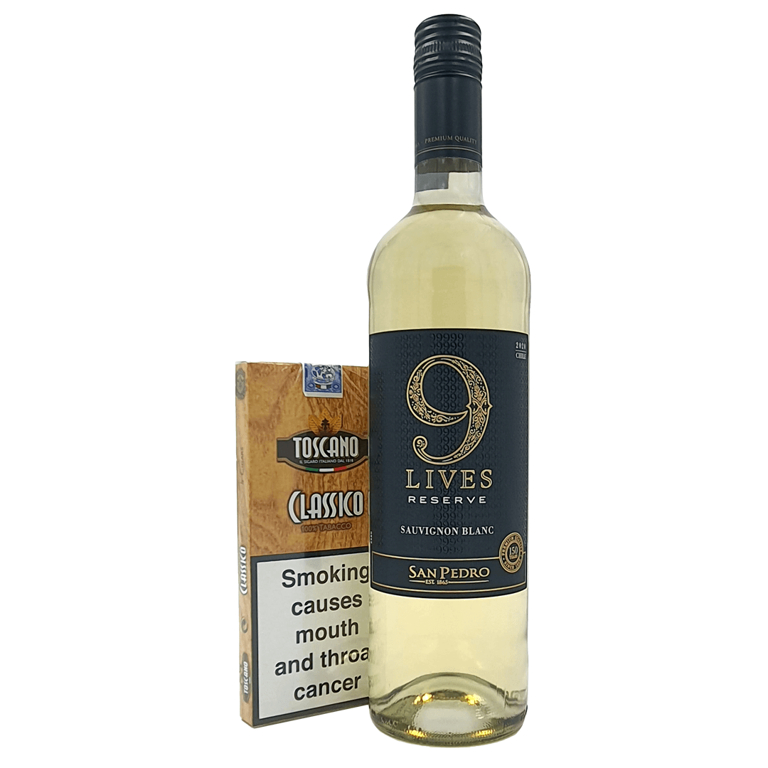 9 Lives Sauvignon Blanc With Toscano Classico - Bundle | Wine & Cigar - Buy online with Fyxx for delivery.