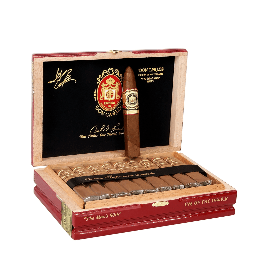 A. Fuente | OpusX "The Mans 80th" Reserva Don Carlos - Eye Of The Shark - Cigars - Buy online with Fyxx for delivery.