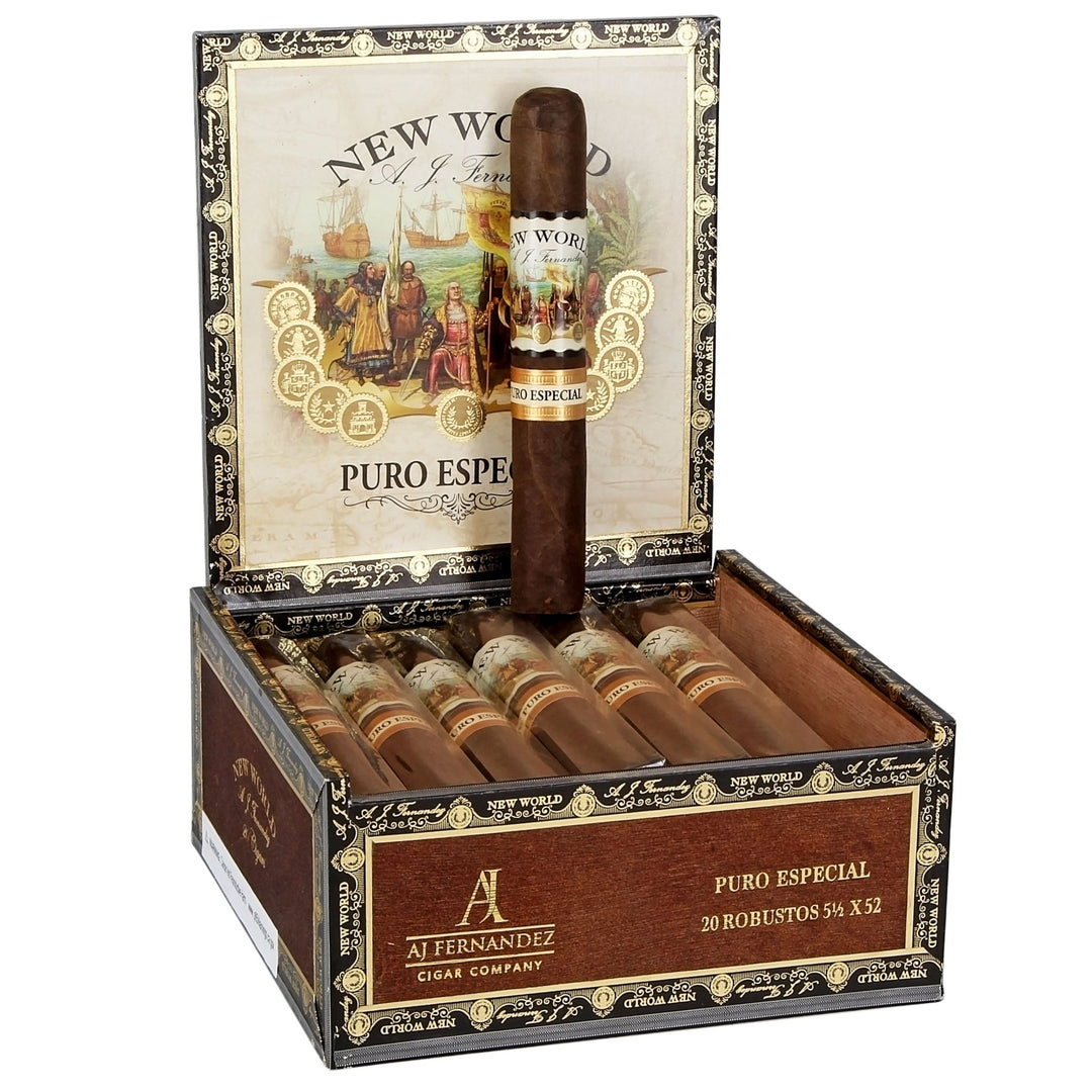 AJ Fernandez | New World - Puro Especial (Robusto) - Cigars - Buy online with Fyxx for delivery.