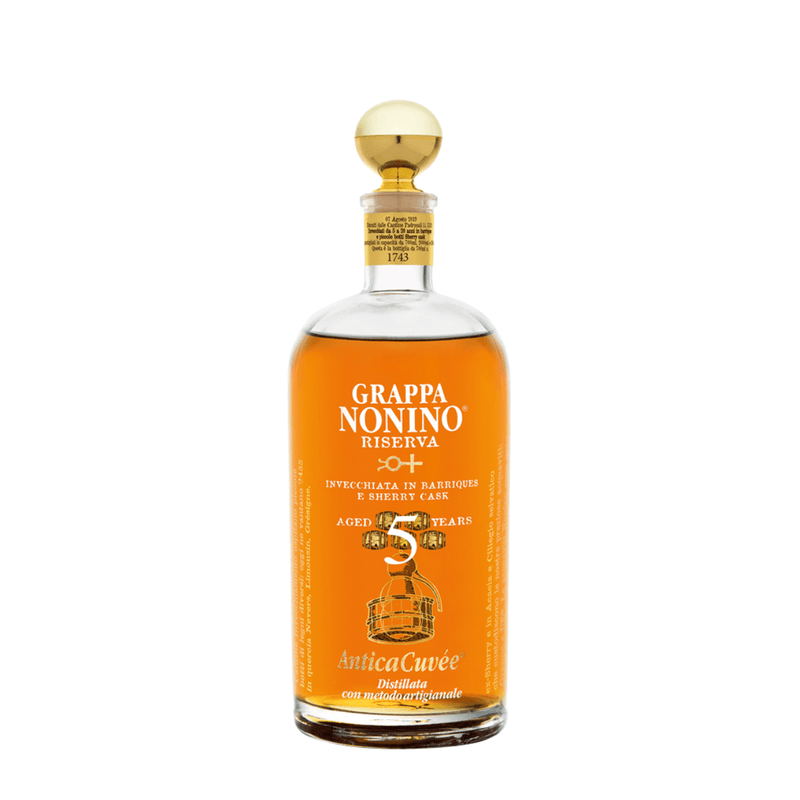 Grappa Nonino | AnticaCuvée® Riserva Aged 5 Years - Liqueurs - Buy online with Fyxx for delivery.