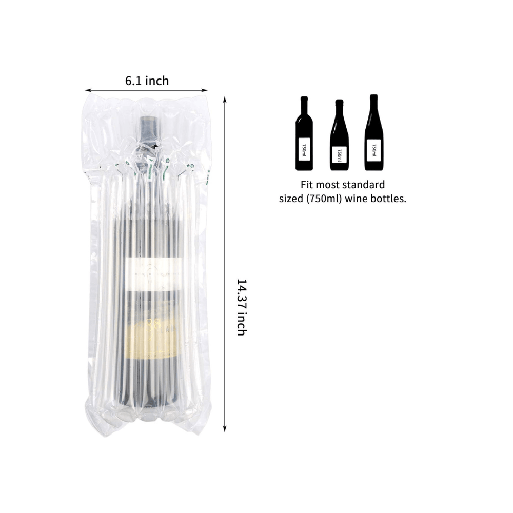 Inflatable Wine Bottle Travel Bag - Wine Accessories - Buy online with Fyxx for delivery.