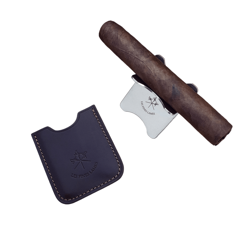Les Fines Lames | Cigar Stand With Leather Sleeve - Fyxx-Cigar Accessory-Fyxx