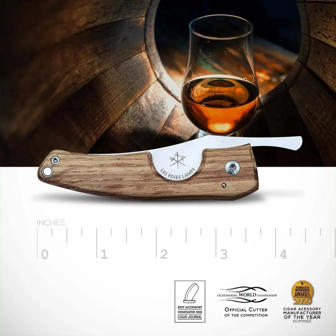 Les Fines Lames l LE PETIT Cigar Cutter - Barrel Series - Cigar Accessory - Buy online with Fyxx for delivery.