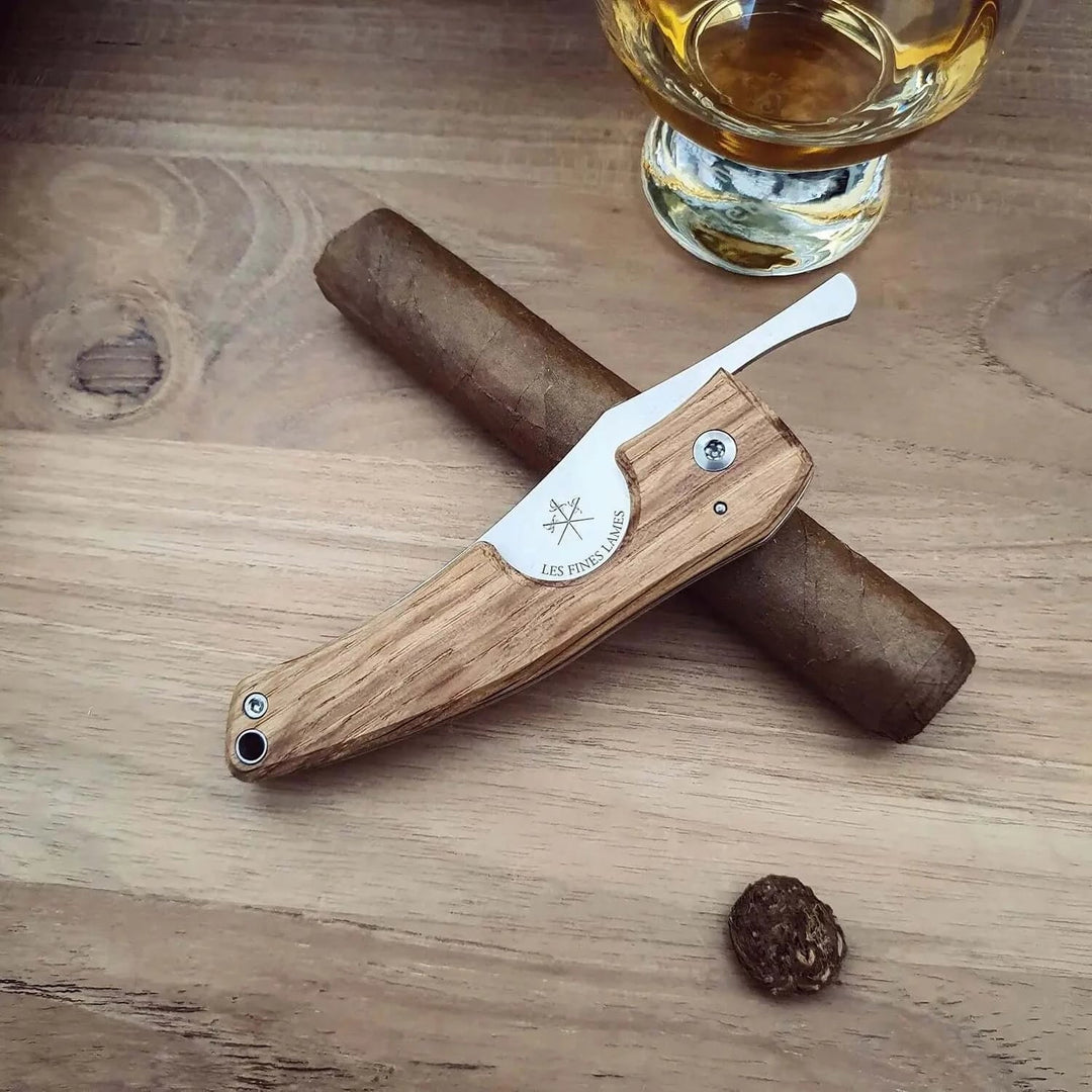 Les Fines Lames l LE PETIT Cigar Cutter - Barrel Series - Cigar Accessory - Buy online with Fyxx for delivery.