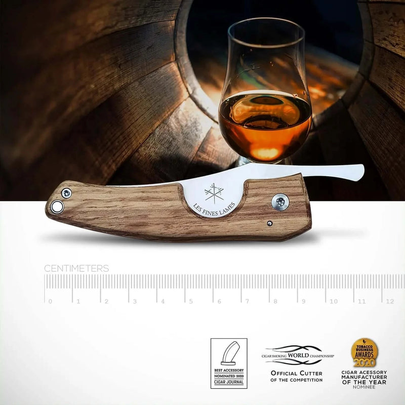 Les Fines Lames l LE PETIT Cigar Knife - Barrel Series Cognac - Fyxx-Cigar Accessory-Fyxx