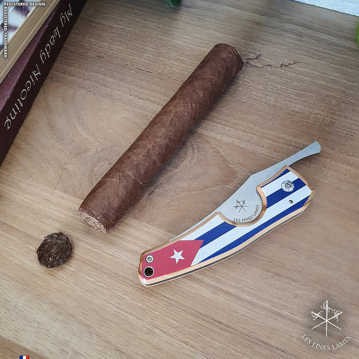 Les Fines Lames | LE PETIT Cigar Cutter - Flag Series - Cigar Accessory - Buy online with Fyxx for delivery.