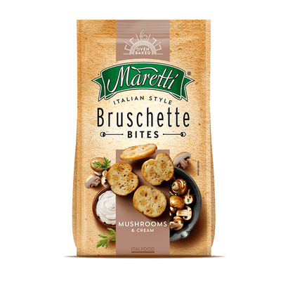 Maretti | Bruschette Chips - Mushrooms & Cream - Snack Food - Buy online with Fyxx for delivery.
