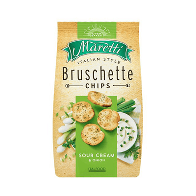 Maretti | Bruschette Chips - Sour Cream & Onion - Snack Food - Buy online with Fyxx for delivery.