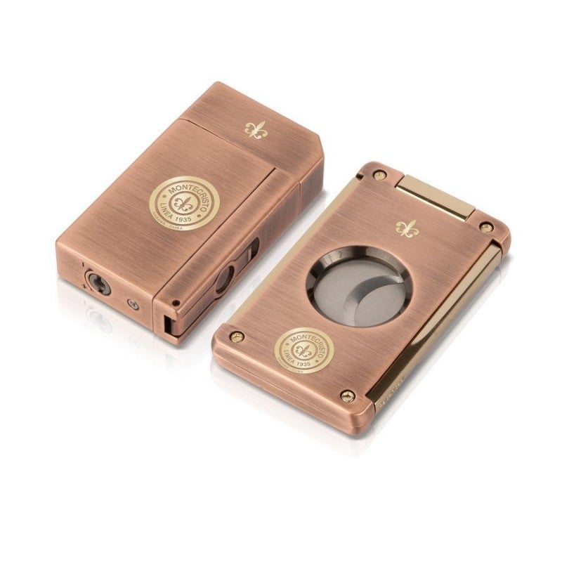 Montecristo Linea 1935 Cutter & Lighter Set - Cigar Accessory - Buy online with Fyxx for delivery.