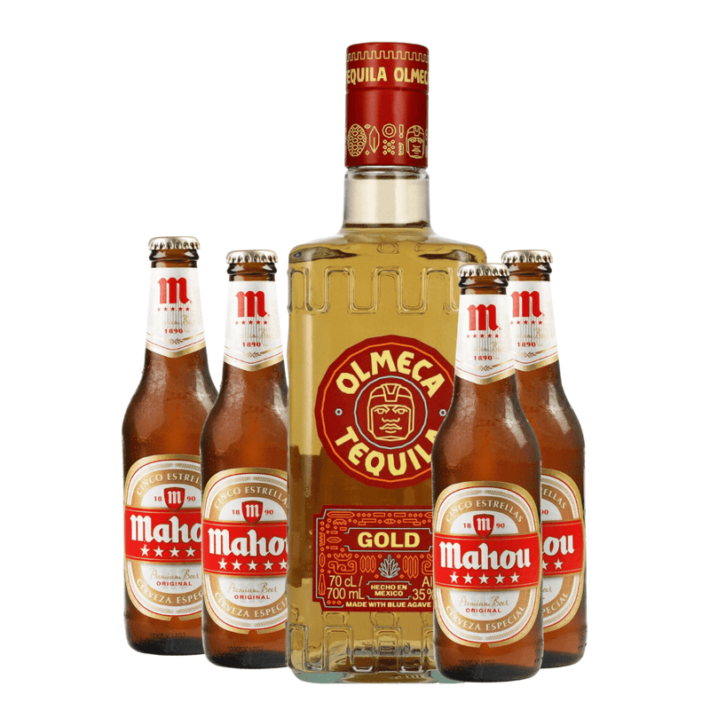 Olmeca Gold Submarine Shooter - Bundle | Tequila & Beer - Buy online with Fyxx for delivery.