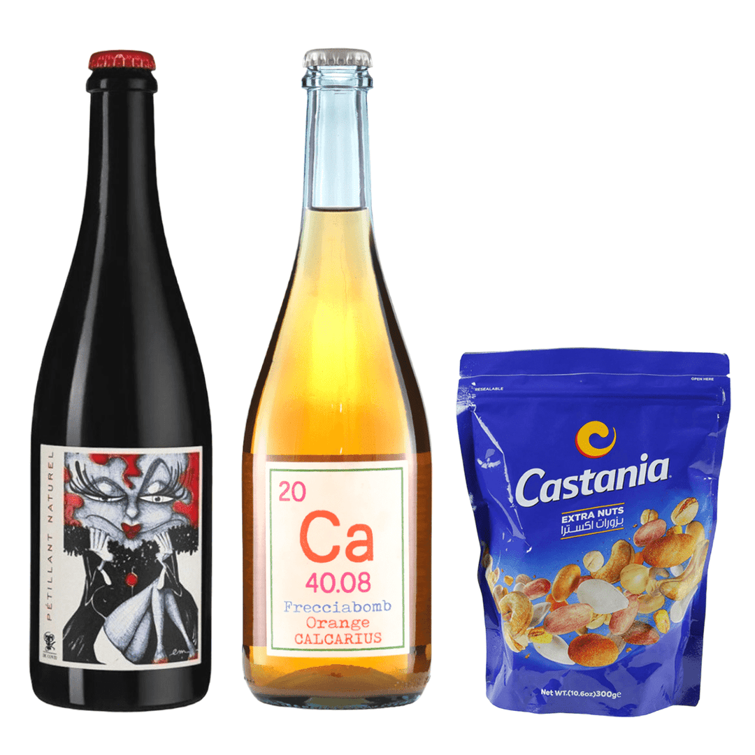 PetNat Fizz & Nuts - Bundle | Wine & Snack - Buy online with Fyxx for delivery.