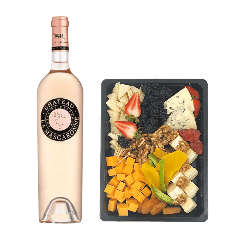 Pink & Cheese Pleasures - Bundle | Wine & Cheese - Buy online with Fyxx for delivery.