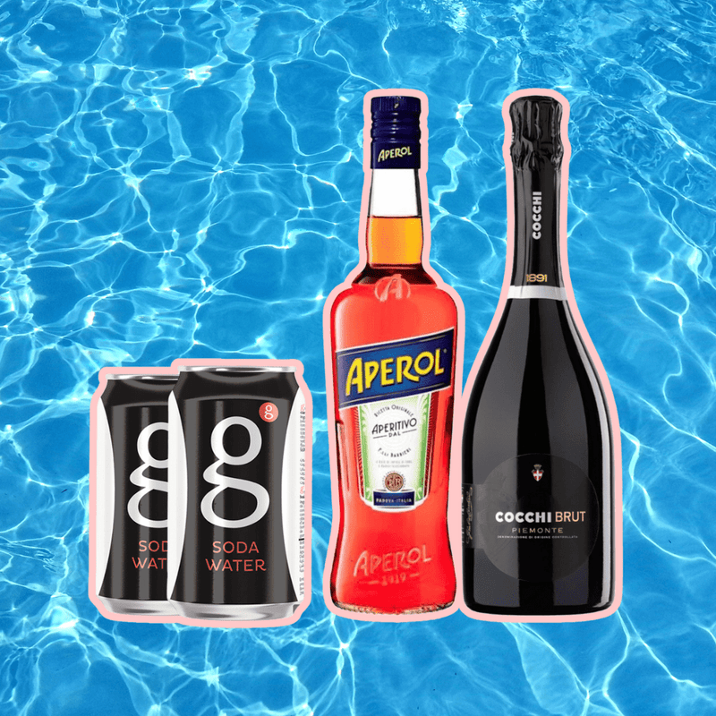 Poolside Perfection: Cocchi Brut Piemonte & Aperol Spritz Kit - Bundle | WIne - Buy online with Fyxx for delivery.