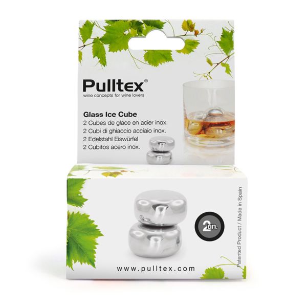 Pulltex | Glass Ice Cube (Box of 2 Cubes) - Wine Accessories - Buy online with Fyxx for delivery.