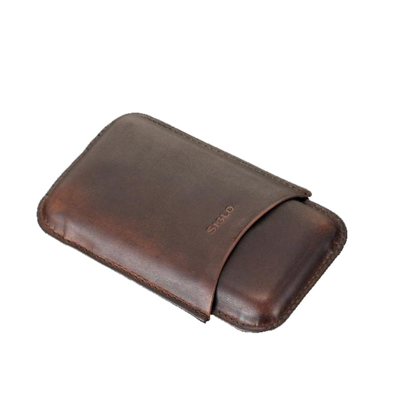 Siglo Vintage Cigar Case Brown - Cigar Accessory - Buy online with Fyxx for delivery.
