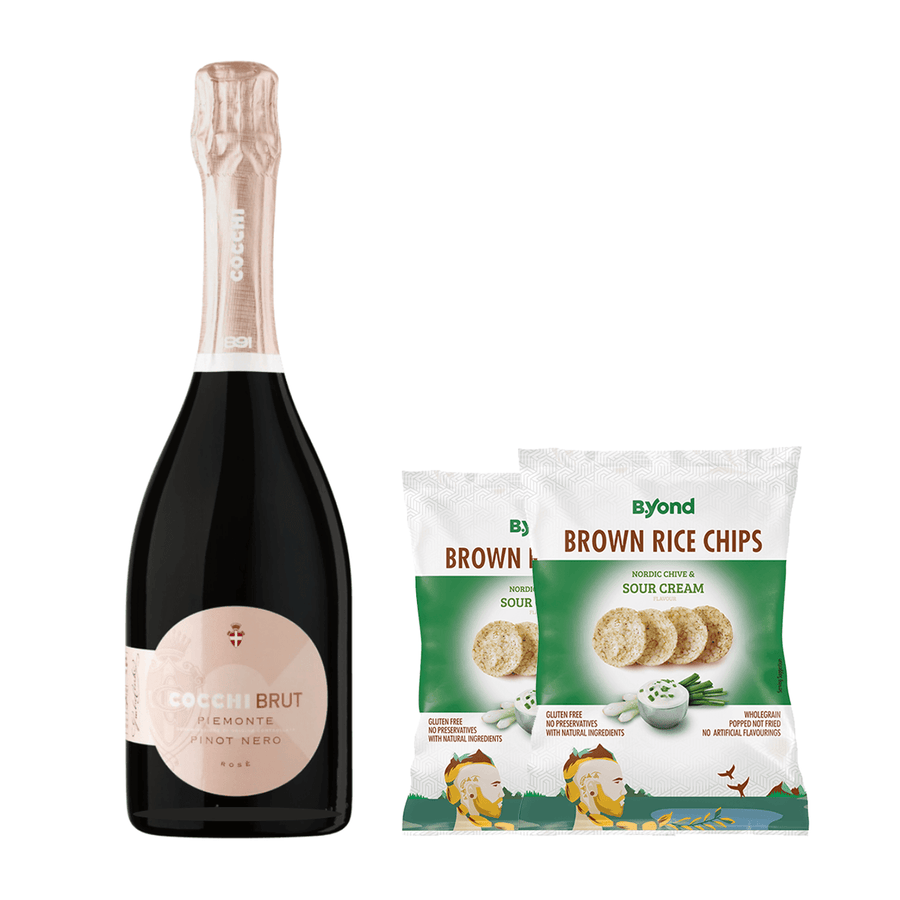 Sip & Snack Splendor: Prosecco & Chips - Bundle | Wine & Snack - Buy online with Fyxx for delivery.