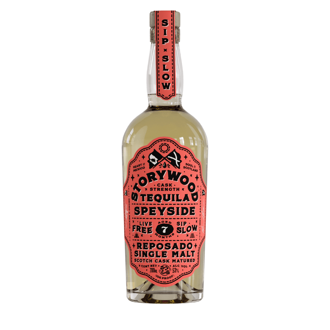 Storywood Tequila | Cask Strength - Speyside Reposado Single Malt Scotch Cask Matured - Aged 7 Months - Tequila - Buy online with Fyxx for delivery.